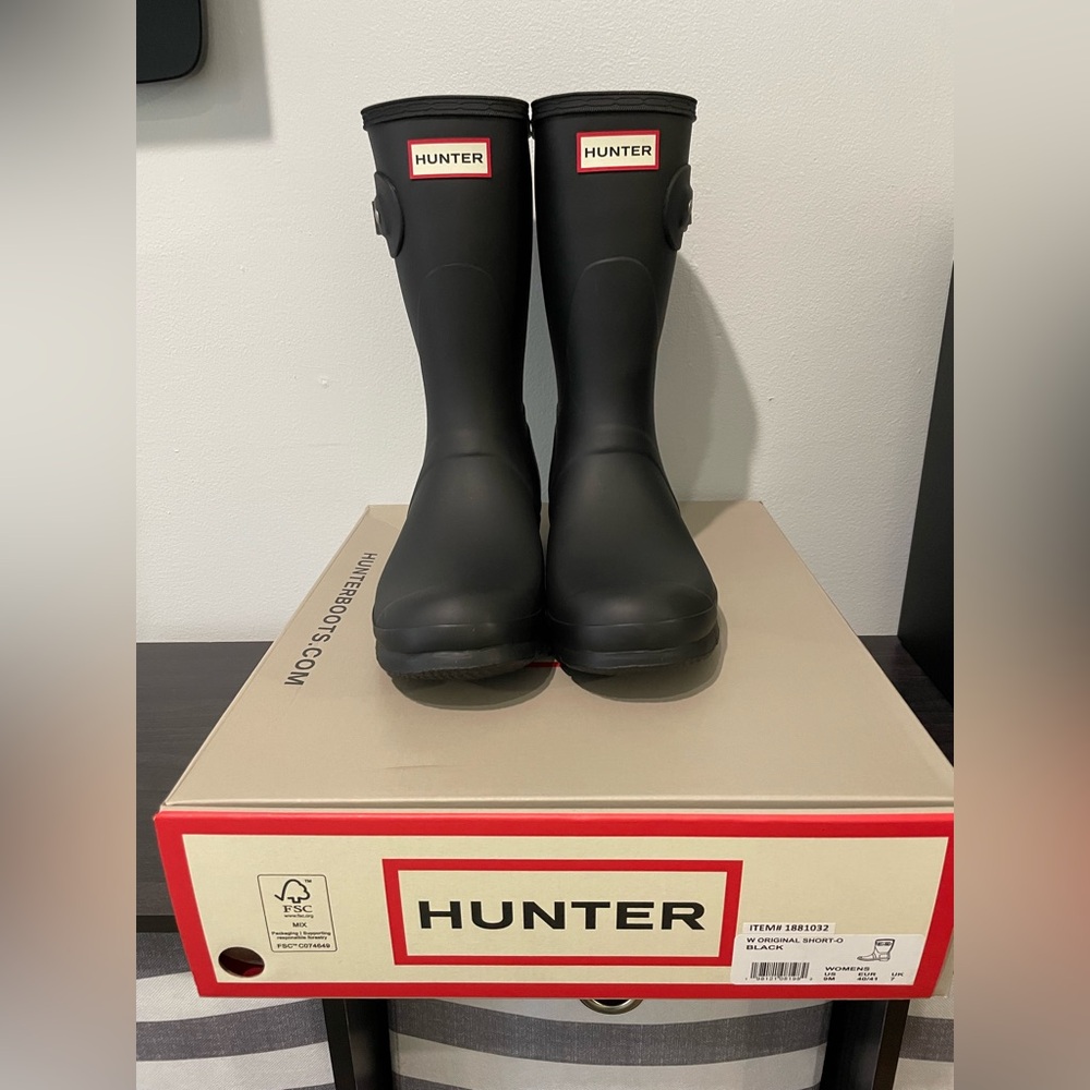 Hunter Original Short Black Rain Boots